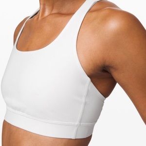 Lululemon White Energy sports bra sz 8